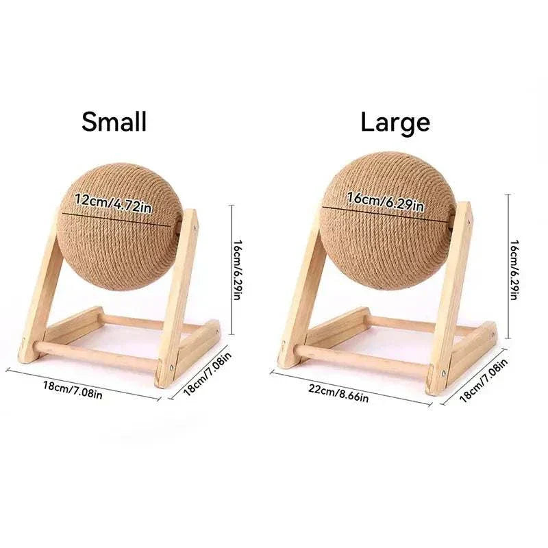 cat scratching toy sisal rope ball for indoor interactive play
