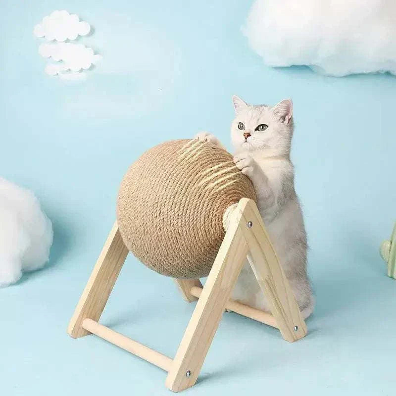 cat scratching toy sisal rope ball for indoor interactive play