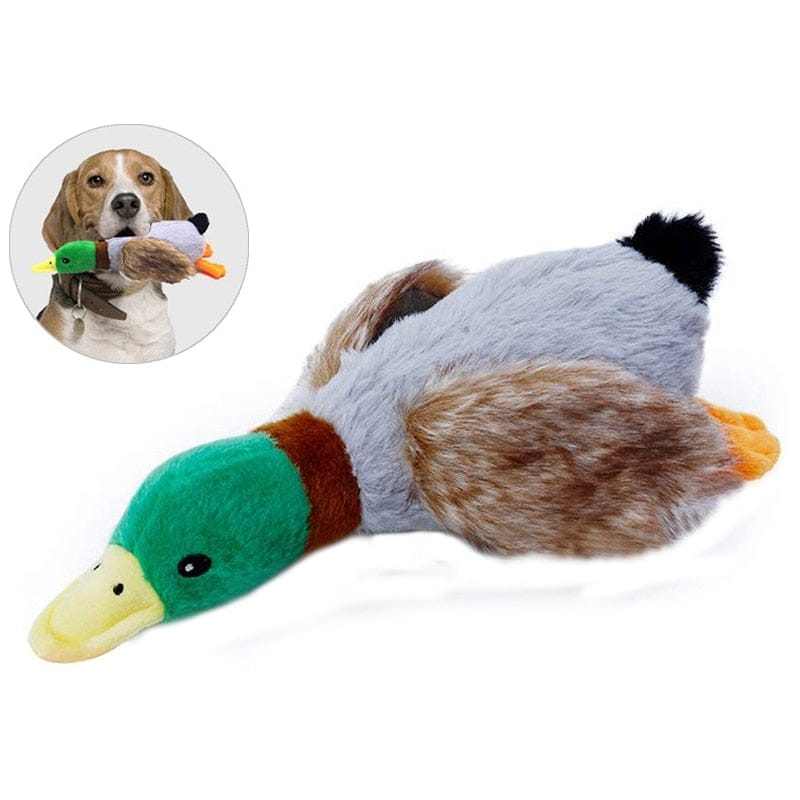 Donkey-shaped corduroy chew toy for pets, durable and squeaky.