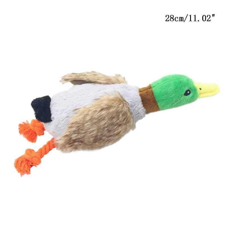 Fun donkey shape corduroy chew toy for pets, durable and machine washable, made of fleece.