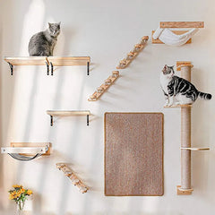 1Pc Wall Mounted Cat Furniture Interactive Course Set - Meow n’ Woof Supplies