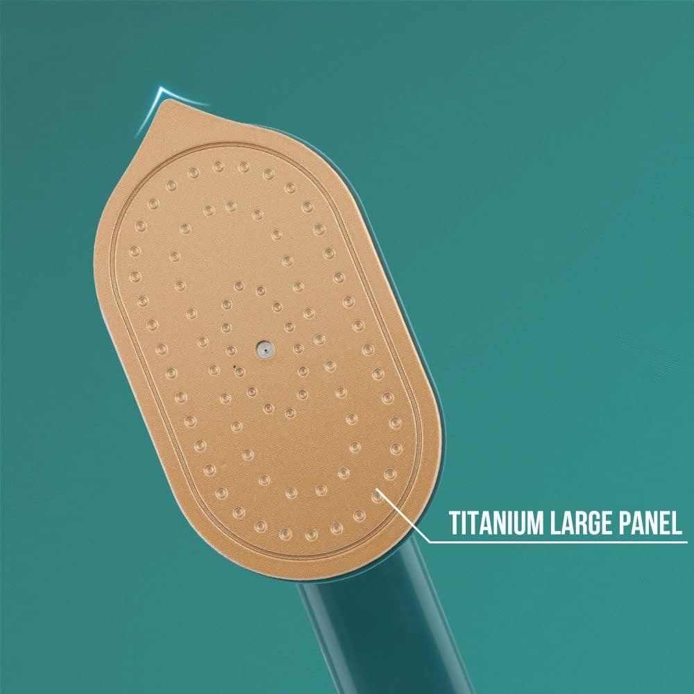 Mini Iron with titanium large panel for efficient ironing.